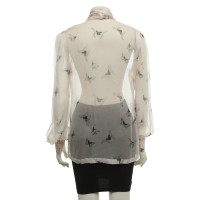 Alexander McQueen Transparante blouse gemaakt van zijde