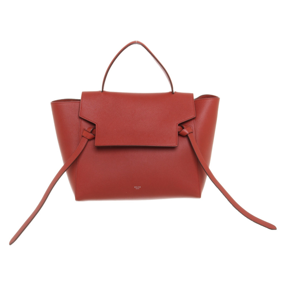 Céline Belt Bag Mini Leather in Red
