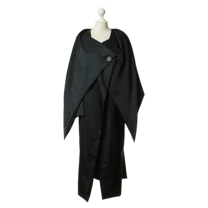 Issey Miyake Long manteau avec col châle