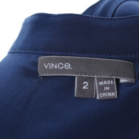 Vince Zijden blouse in blauw