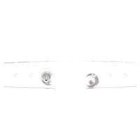 Swarovski Stud earrings in crescent shape