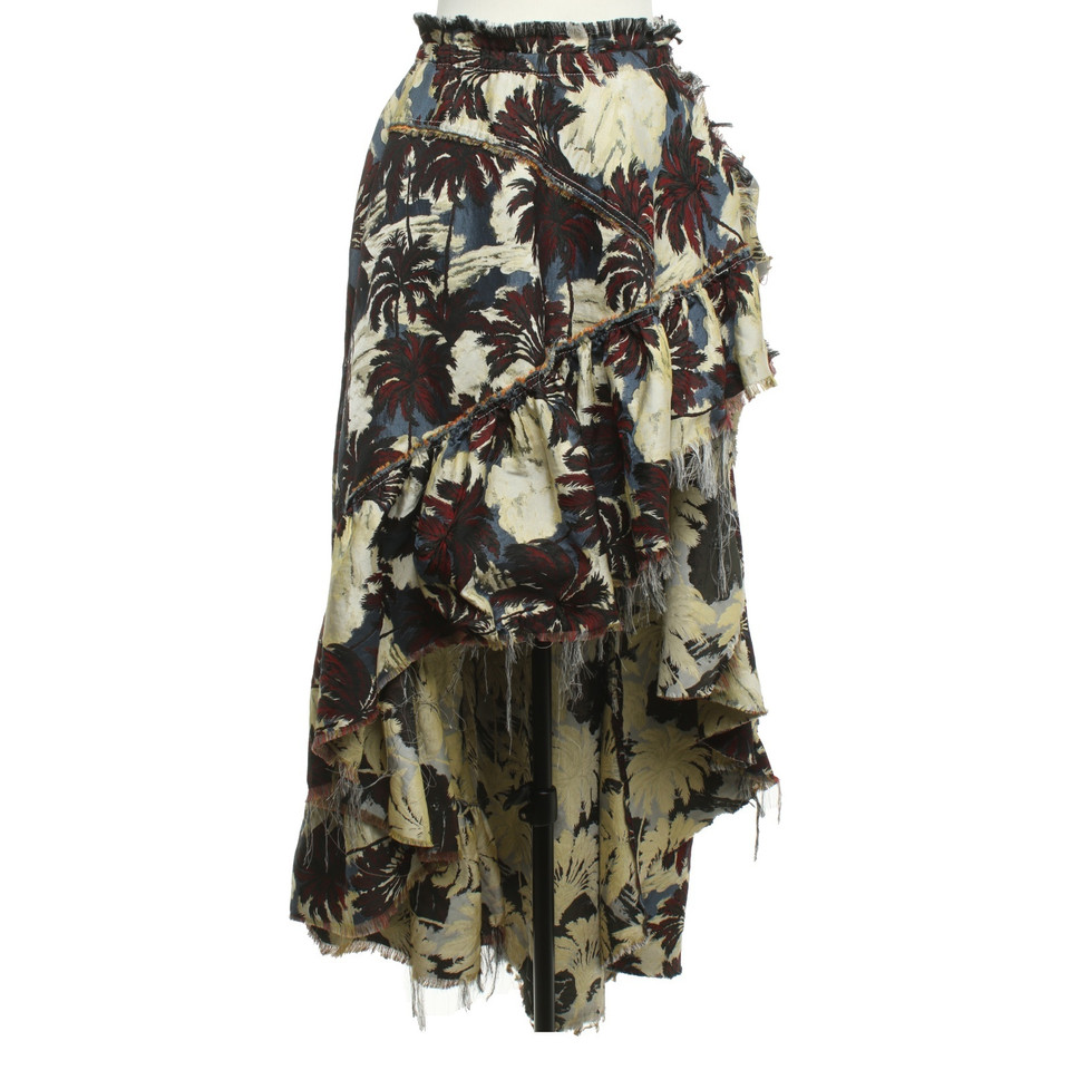 Philosophy Di Lorenzo Serafini skirt with palm pattern