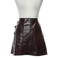 Christian Dior skirt leather in brown