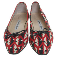 Manolo Blahnik Ballerinas with pattern