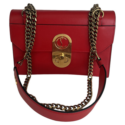 Christian Louboutin Shoulder bag Leather in Red