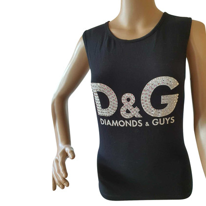 D&G Top Viscose in Black