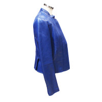 Alexander McQueen Giacca/Cappotto in Pelle in Blu