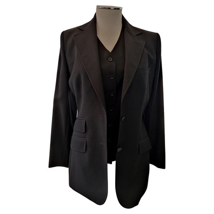 Dolce & Gabbana Suit Wol in Zwart