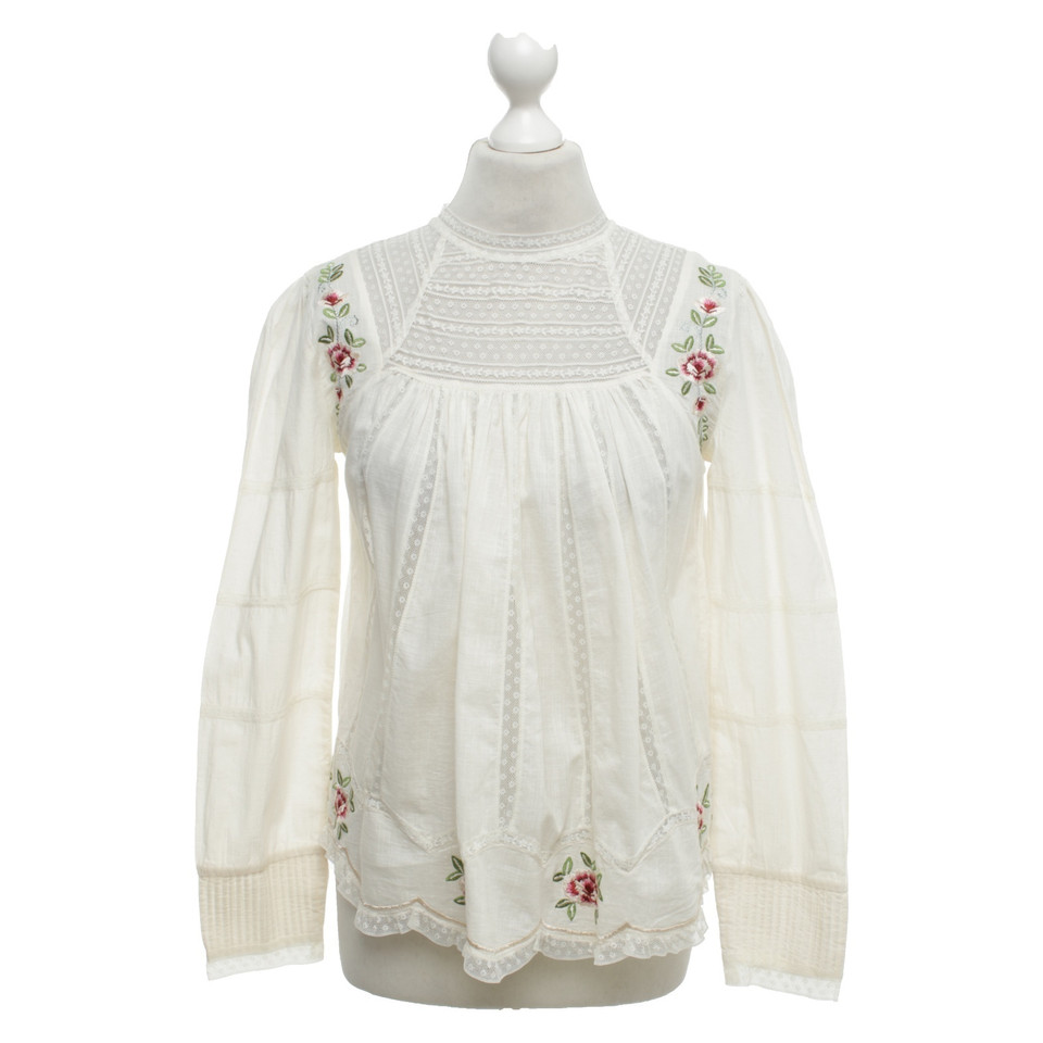 Other Designer Intropia - top with lace details