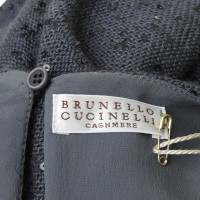 Brunello Cucinelli Kurzarmkleid mit Pailletten