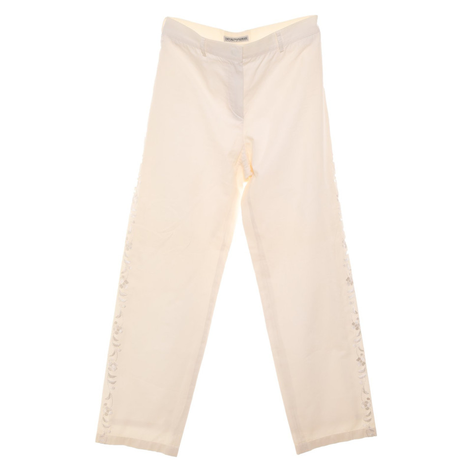 Emporio Armani Trousers in Cream