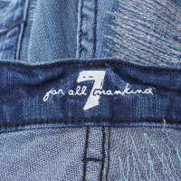 7 For All Mankind Jeans-Shorts in Blau