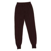 Yeezy Paire de Pantalon en Coton en Bordeaux