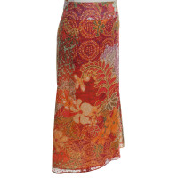 Kenzo Silk skirt with a floral print
