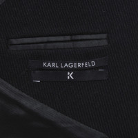 Karl Lagerfeld Kordmantel in Schwarz