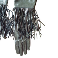 Max Mara Lederen handschoenen met rand