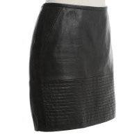 Sandro Leather skirt in black