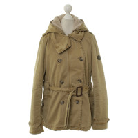 Closed Short parka in Pale olive