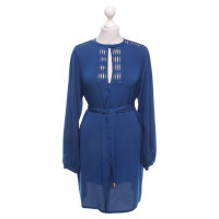 Diane Von Furstenberg Robe en soie en bleu