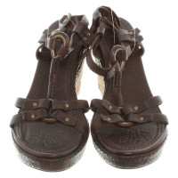 Ash Wedges Leather in Brown