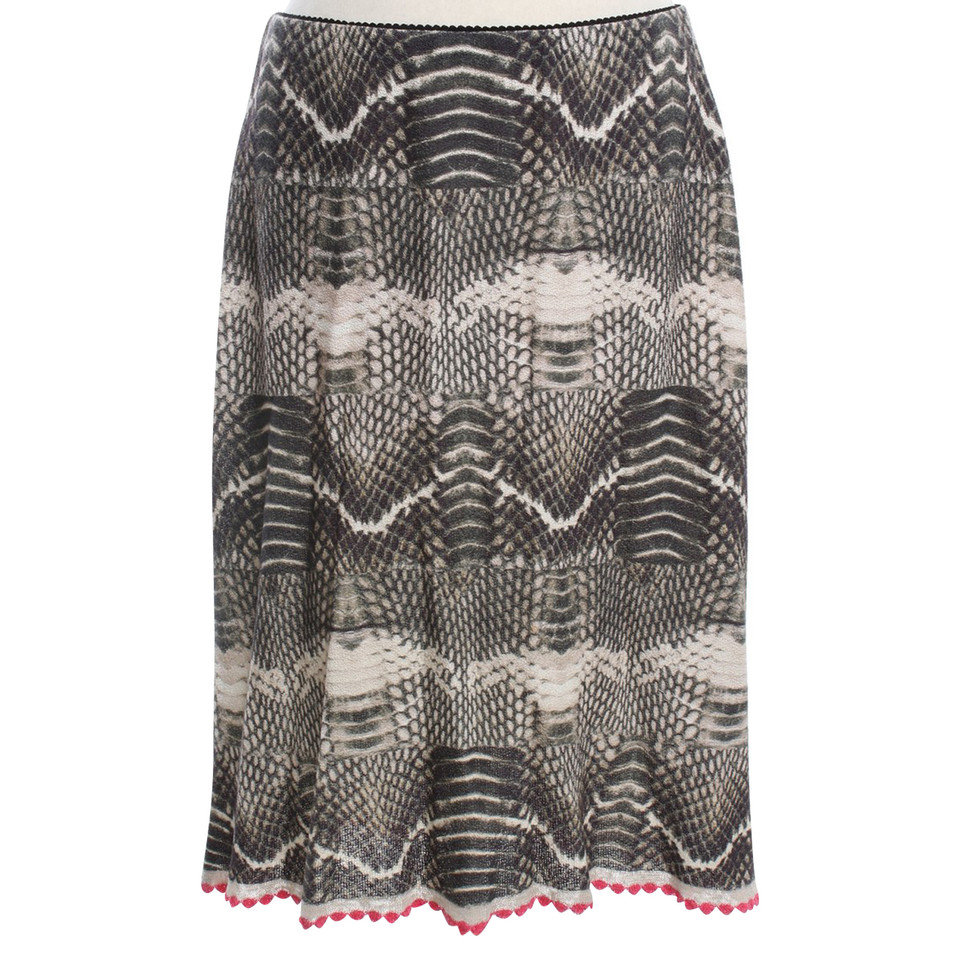 Marc Cain Knitted skirt with pattern