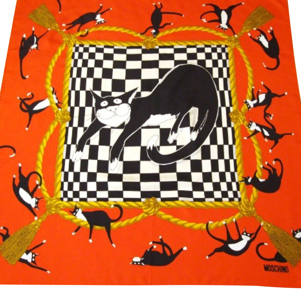 Moschino silk scarf