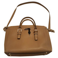 Trussardi Sac à bandoulière en Cuir en Beige