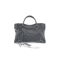 Balenciaga City Bag aus Leder in Grau