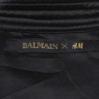 Balmain X H&M camicetta di seta in nero