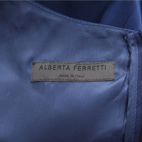 Alberta Ferretti Vestito in Seta in Blu
