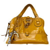 Chloé Shoulder bag Patent leather in Yellow