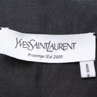 Yves Saint Laurent Leinenkostüm in Schwarz