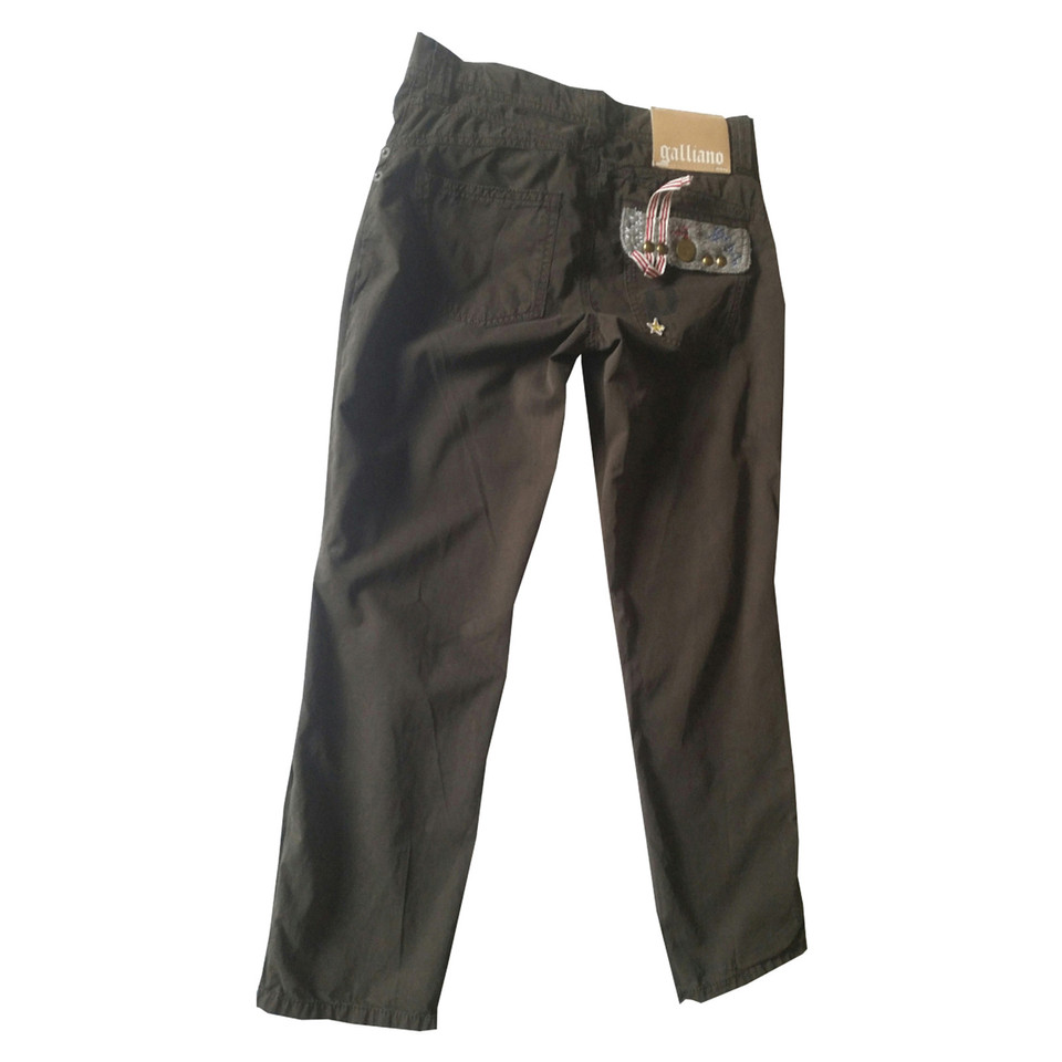 John Galliano Trousers Cotton in Brown