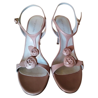 Sergio Rossi Sandals Leather in Nude