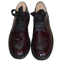 Prada Lace-up shoes Patent leather in Bordeaux