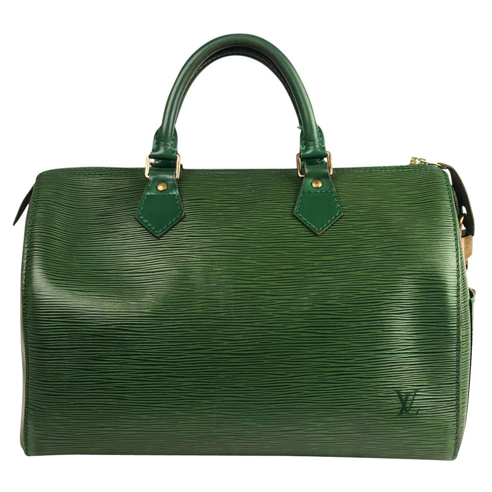 Louis Vuitton Speedy 35 aus Leder in Grün