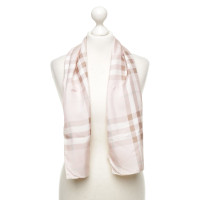 Burberry silk scarf with checked pattern
