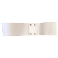 Max Mara White leather belt