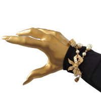 Chanel Parel armband met vingerhoed en drukknop