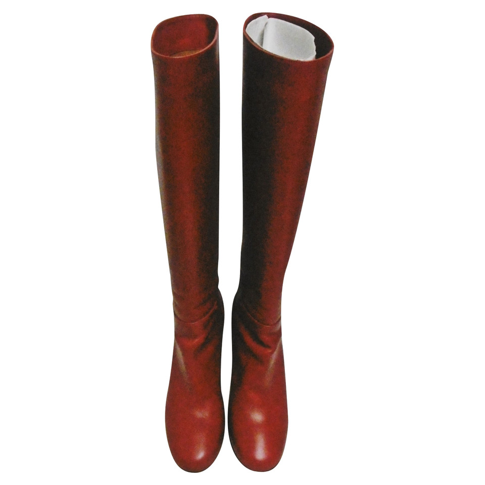 Valentino Garavani Boots Leather in Red