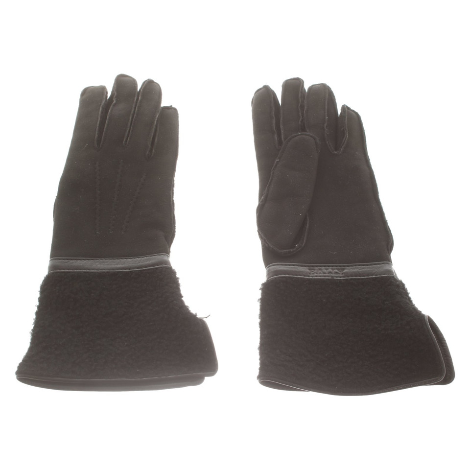 Bally Gloves Leather in Black