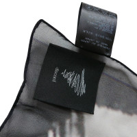 Yohji Yamamoto Zijden sjaal met print