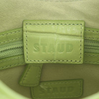 Staud Handbag Leather in Green