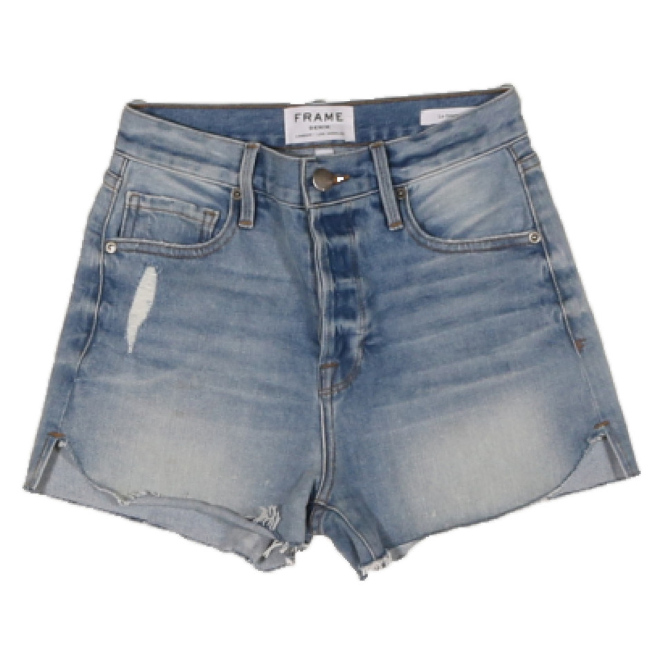 Frame Denim Shorts aus Baumwolle in Blau