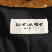 Saint Laurent Veste/Manteau en Daim en Ocre