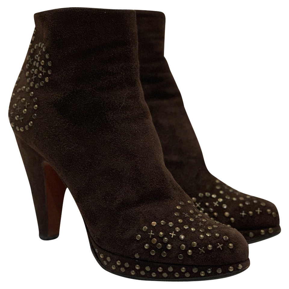Alaïa Ankle boots Suede in Brown