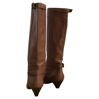 Maje Bottes en Cuir en Marron