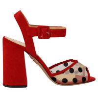 Charlotte Olympia Sandals Leather in Red