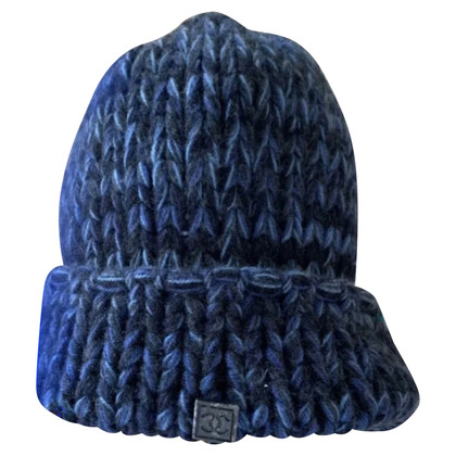 Chanel Hut/Mütze aus Wolle in Blau