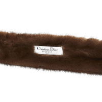 Christian Dior Schal/Tuch aus Pelz in Braun